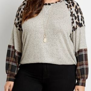 Maurices Plus Size Round Hem Pullover Sweater